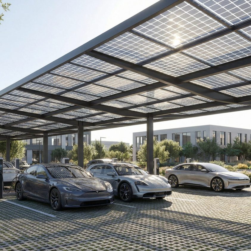 Marquesinas BIPV (Estacionamiento Solar)